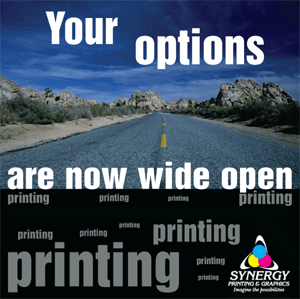 Synergy Printing and Graphics- Options